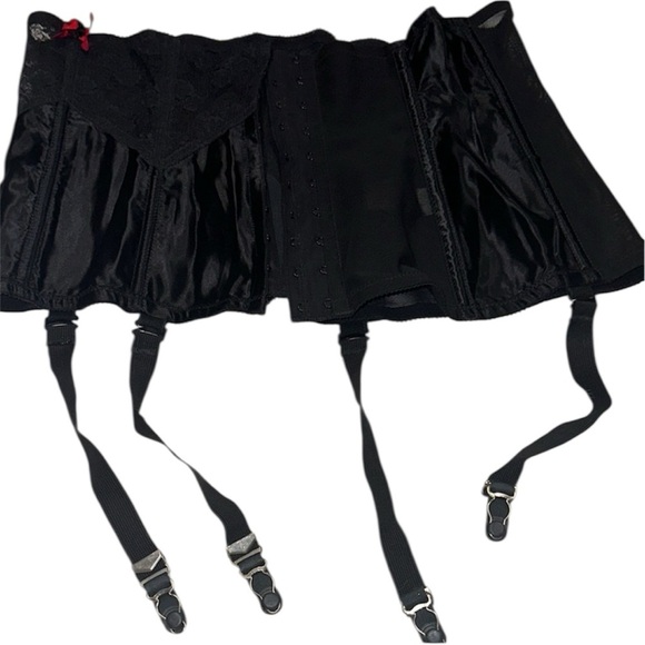 Vintage Lady Marlene Black Corset with Garters size 34 - Picture 1 of 6